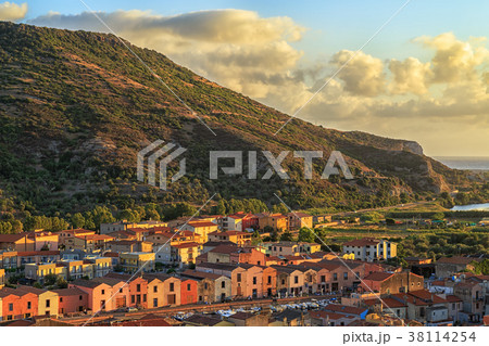 Sunset. in Bosa, Sardinia, Italy. 38114254