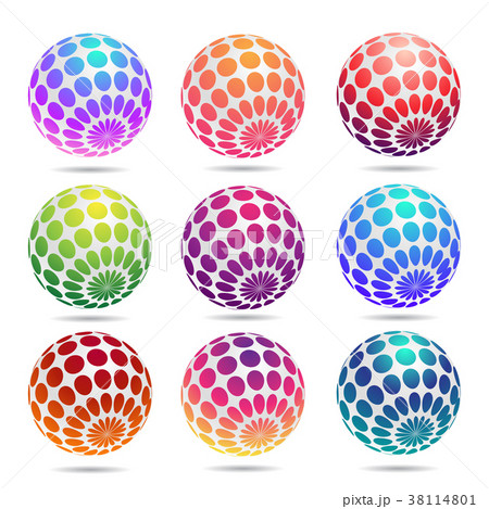 Multicolored decorative balls. Multicolored decorative balls. 38114801