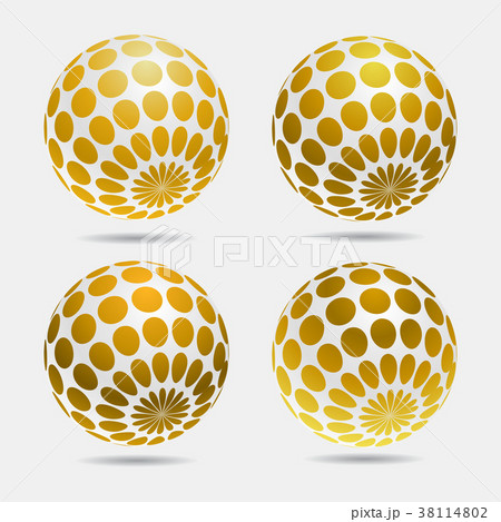 gold decorative balls. gold decorative balls. 38114802