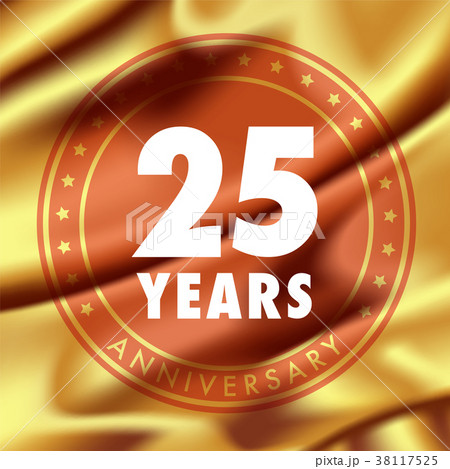 25 years anniversary vector icon, logo 38117525
