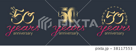 50 years anniversary vector icon, logo set 50 years anniversary vector icon, logo set 38117553