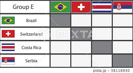 Russia 2018 football group stage template 38118930