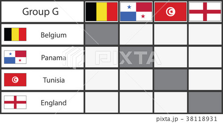 Russia 2018 football group stage template 38118931