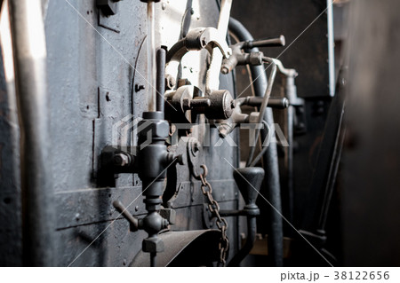 old industrial machine  vintage technology detail  38122656