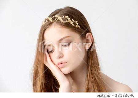 ブライダルビューティーショット 外国人女性の写真素材