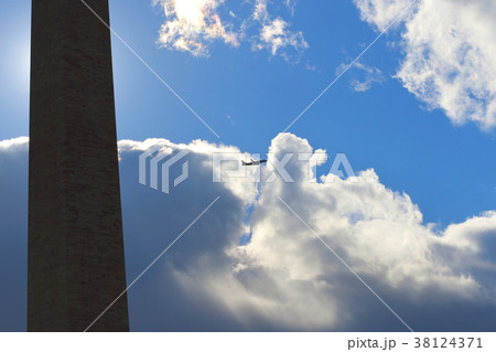 ワシントンモニュメントと航空機 ワシントンモニュメントと航空機 38124371