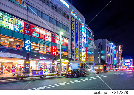 埼玉　和光市駅　南口の夜景 38128709