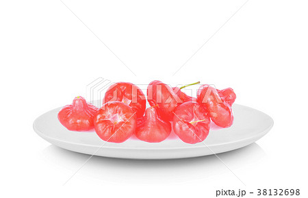 Syzygium samarangense in white plate Syzygium samarangense in white plate 38132698