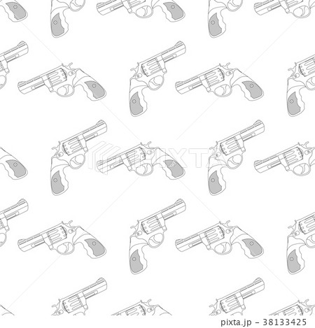 Revolvers as seamless pattern 38133425