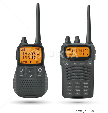 Radio transceivers. Black rectangle portable 38133528