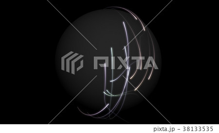 Abstract colorful glowing rays of light enveloping Abstract colorful glowing rays of light enveloping 38133535
