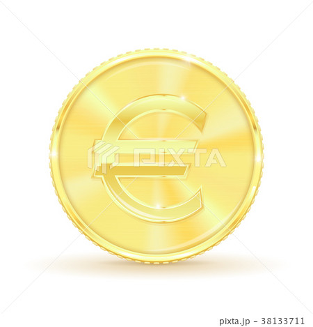 Euro golden coin 38133711