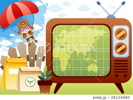テレビ 世界地図 男 38134080