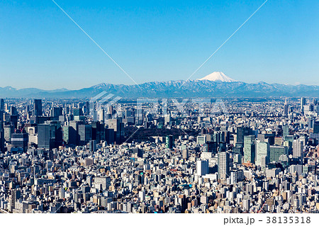 東京都市街地高所からの風景 38135318