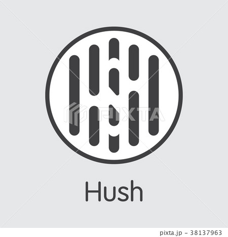 Hush Cryptocurrency - Vector Colored Logo. 38137963