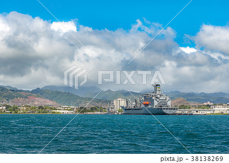 The USS Arizona Memorial in Pearl Harbor 38138269