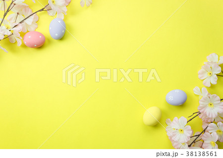 Table top view shot of Happy Easter. Table top view shot of Happy Easter. 38138561