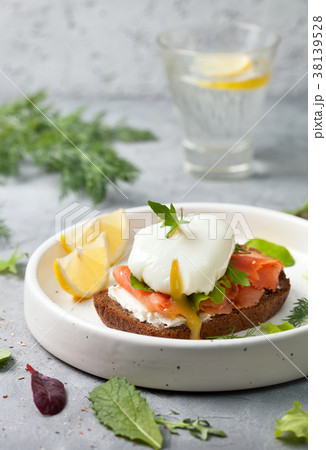 sandwich with salmon and egg sandwich with salmon and egg 38139528