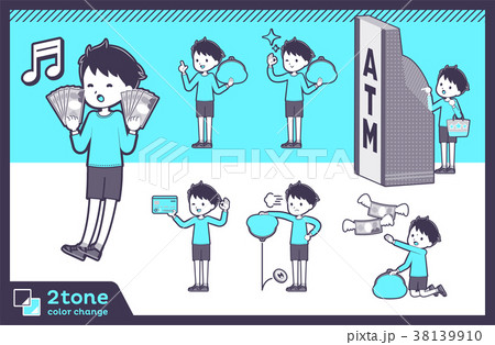 2tone type blue clothing boy_set 11 2tone type blue clothing boy_set 11 38139910