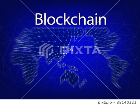 ブロックチェーン_世界地図 ブロックチェーン_世界地図 38140323