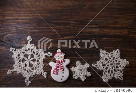 Christmas background with gingerbread i Christmas background with gingerbread i 38140990
