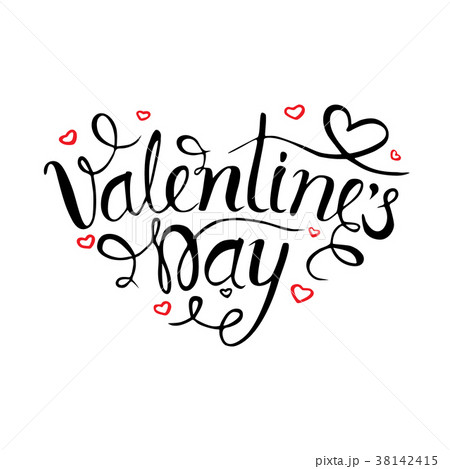 Valentines day vintage lettering background. Valentines day vintage lettering background. 38142415