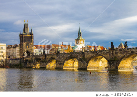 Pedestrians only Charles Bridge a.k.a. Stone Pedestrians only Charles Bridge a.k.a. Stone 38142817