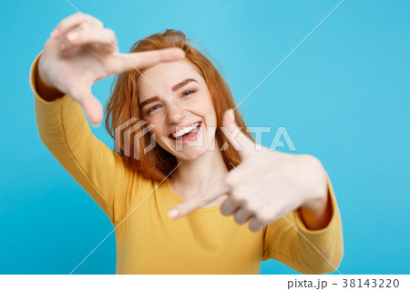 Close up Portrait young beautiful attractive 38143220