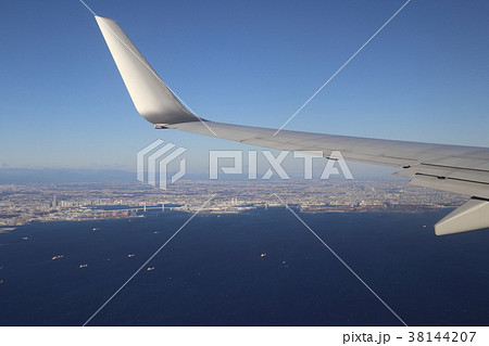 東京湾上空からの風景 東京湾上空からの風景 38144207