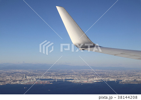 東京湾上空からの富士山 東京湾上空からの富士山 38144208