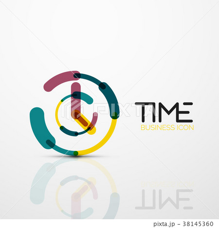 Vector abstract logo idea, time concept or clock 38145360