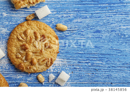 cookies with peanuts place for text 38145856
