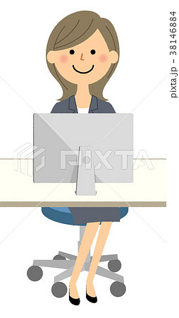 スーツの女性 PC スーツの女性 PC 38146884