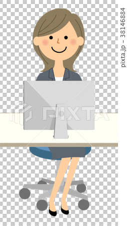 スーツの女性 PC スーツの女性 PC 38146884