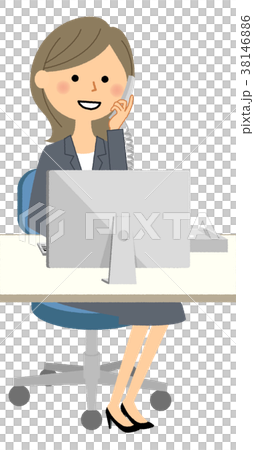 Suit female PC and phone Suit female PC and phone 38146886