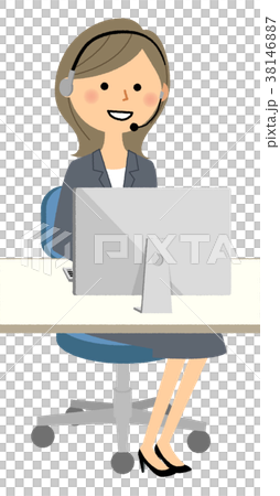 Suit female PC and earphone microphone 38146887