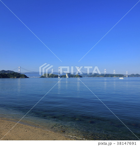 来島海峡大橋（ 椋名漁港から ） 38147691