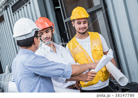 engineers and teamwork, meeting for successful engineers and teamwork, meeting for successful 38147786