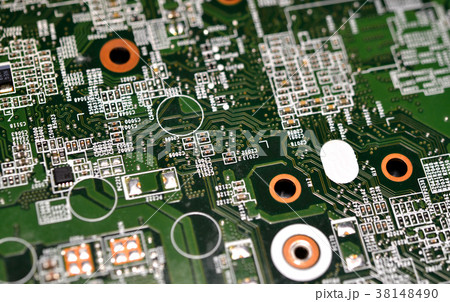 Electronic microcircuits close-up. Electronic microcircuits close-up. 38148490
