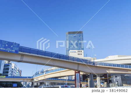 東京 飯田橋駅前 飯田橋交差点の風景 東京 飯田橋駅前 飯田橋交差点の風景 38149062