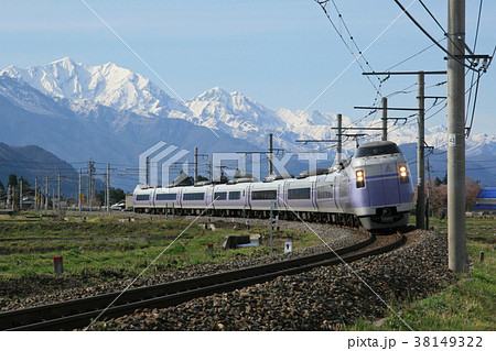 大糸線のE351系スーパーあずさ・2007年4月27日 38149322