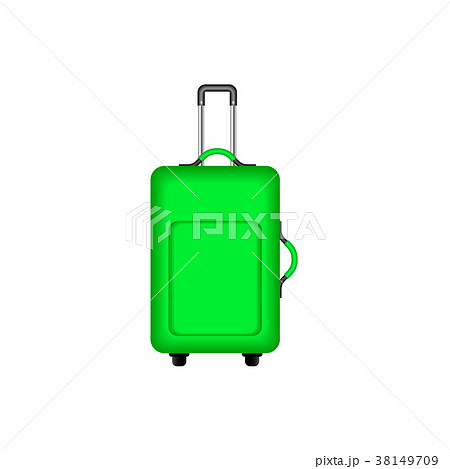 Travel suitcase in green design  38149709