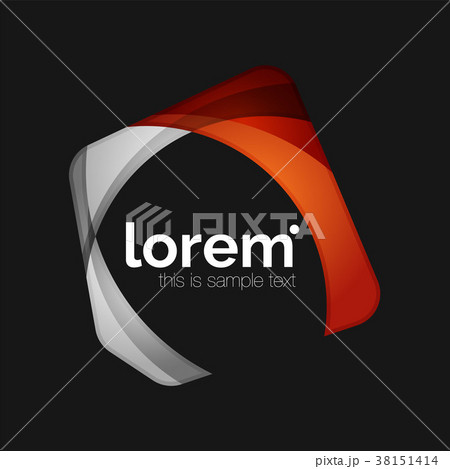 Clean professional business emblem, abstract Clean professional business emblem, abstract 38151414