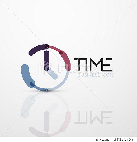 Vector abstract logo idea, time concept or clock Vector abstract logo idea, time concept or clock 38151755