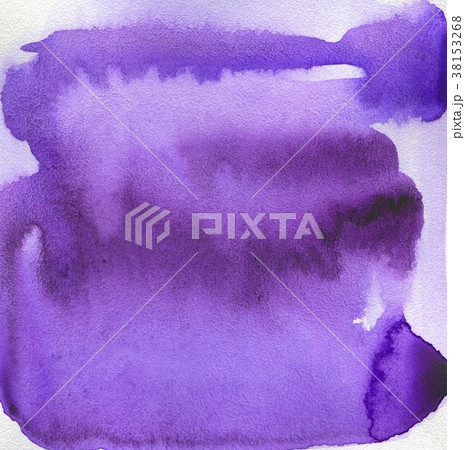 Watercolor background with paint purple drips 38153268