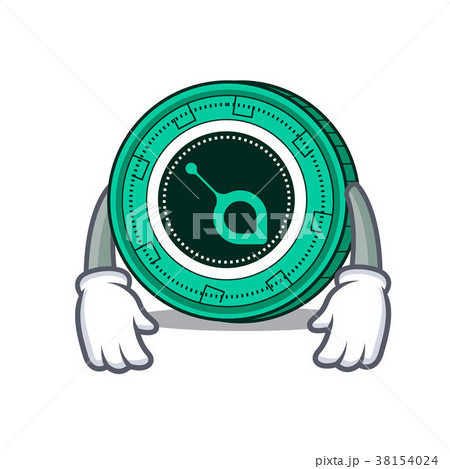 Tired Siacoin Mascot Cartoon Styleのイラスト素材