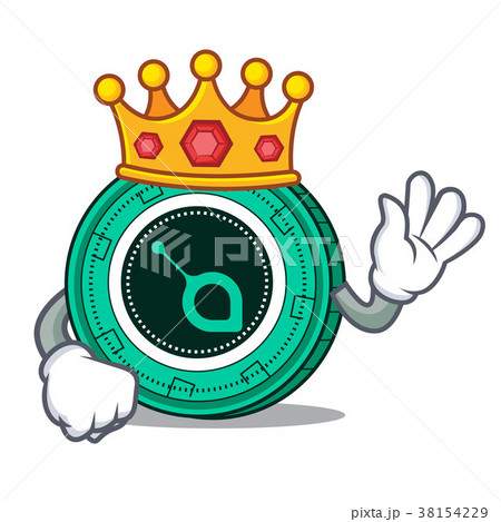 King Siacoin Mascot Cartoon Styleのイラスト素材