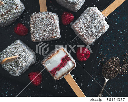 Lamington ice cream pops Lamington ice cream pops 38154327