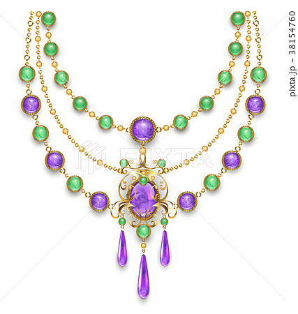 Necklace with amethyst Necklace with amethyst 38154760