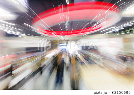 Blur image background of people in exhibition show Blur image background of people in exhibition show 38156696